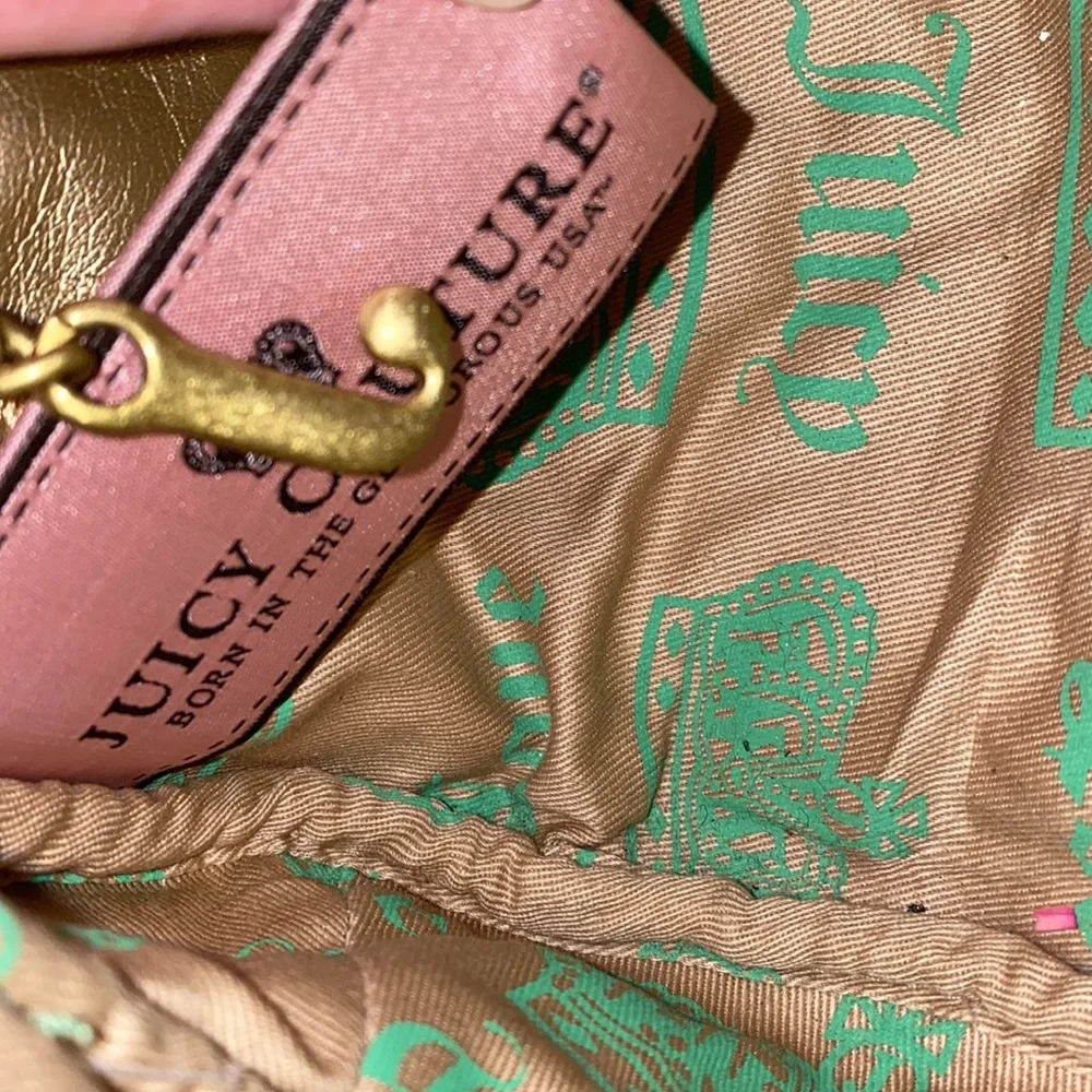 Juicy Couture VINTAGE Bowler handbag with VINTAGE key and chain hardware